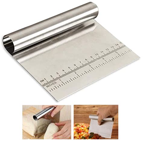 stainless steel cabinet scraper|stainless steel dough cutter scraper.